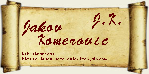Jakov Komerović vizit kartica